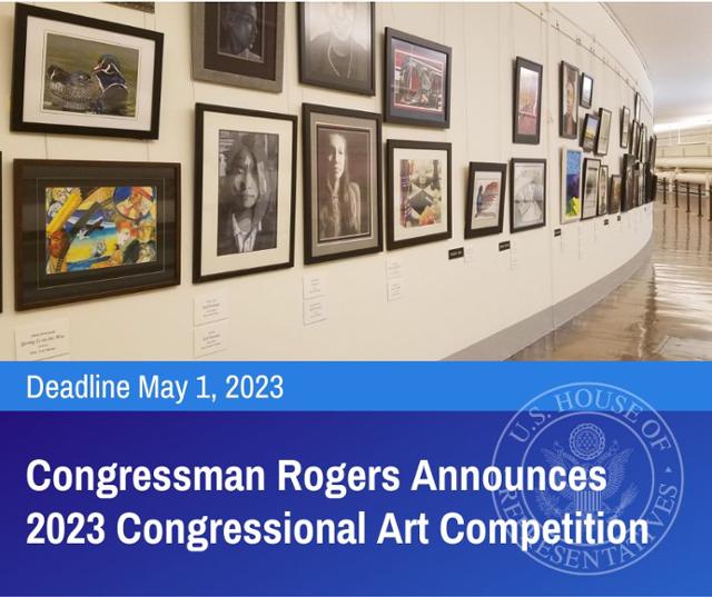 Read more: Congressman Rogers Announces 2023 Congressional Art Competition
