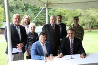 Johnson Co. Flood Mitigation Ceremonial Signing