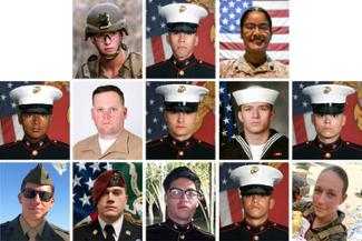 13 Service Members killed at the Abbey Gate